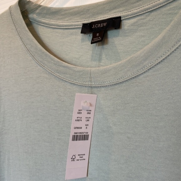 J Crew Tiered Dress, Broken In Jersey, Small, Light Mint - Picture 3 of 3